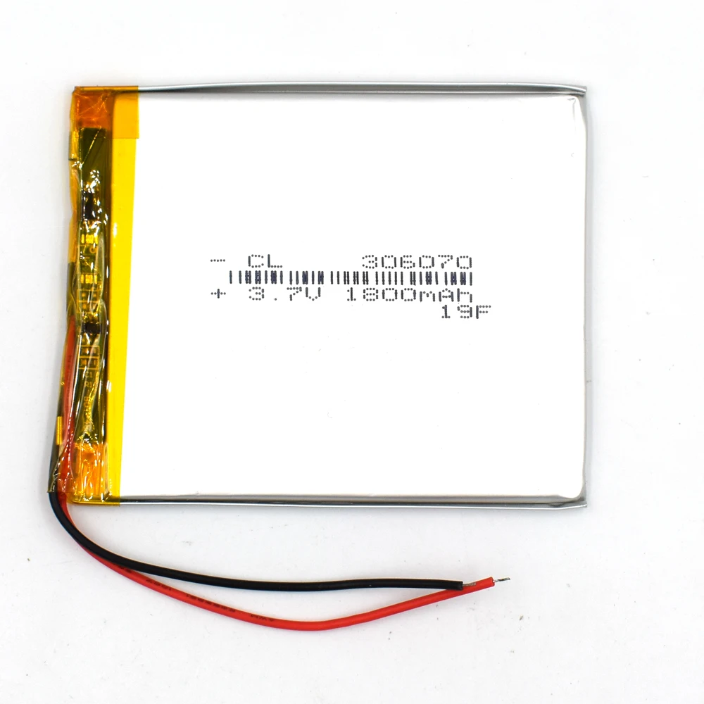 306070 1800mAh 3.7 فولت ليثيوم أيون بوليمر يبو بطارية قابلة للشحن للكتاب الإلكتروني اللوحي قوة البنك اللوحي المحمول