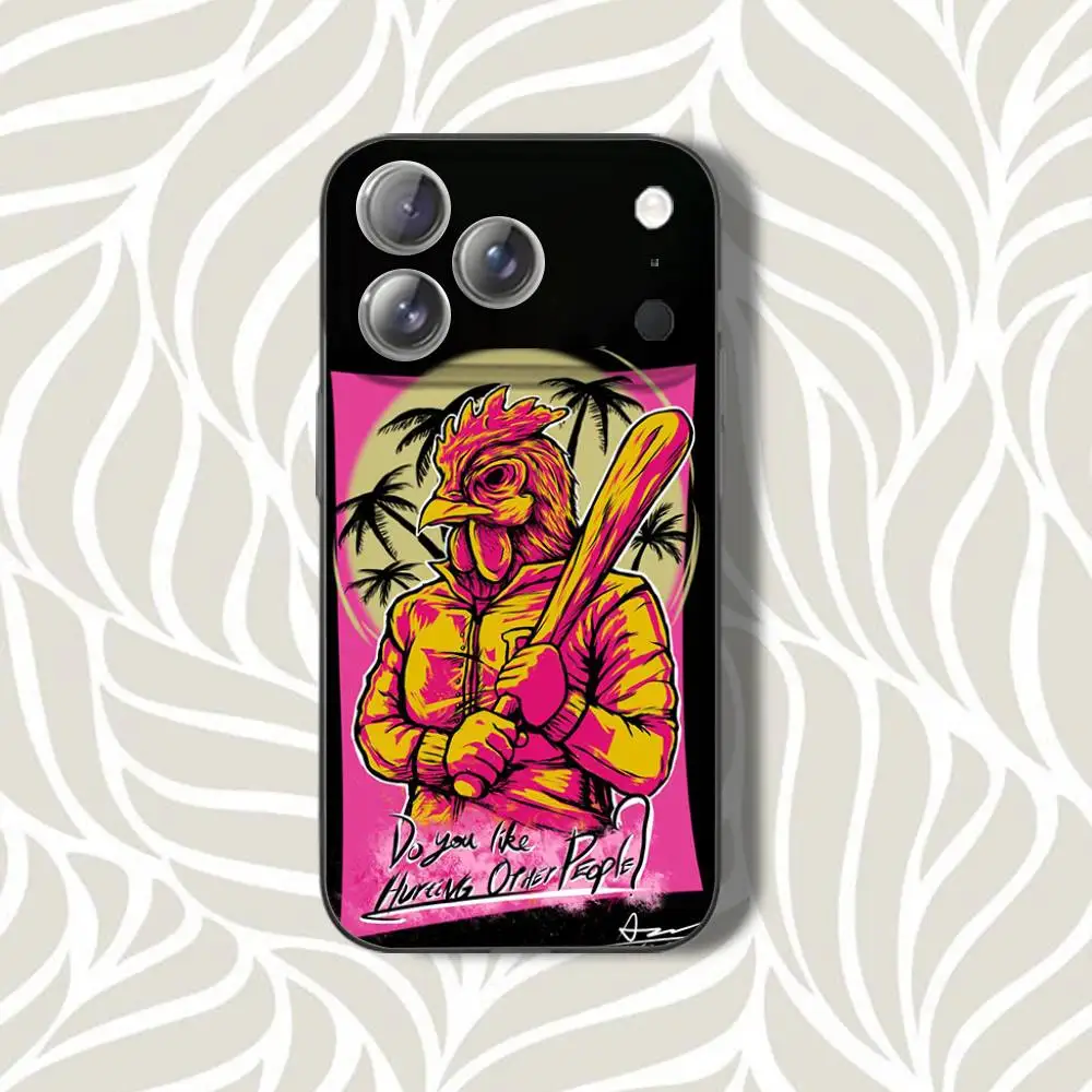 H-Hotline COOL M-MiamiS Phone Case For iPhone 16,14,11,17,13,15,12,Air,Plus,Pro,Max,E,Mini Grey Frosted for MagSafe Magnetic