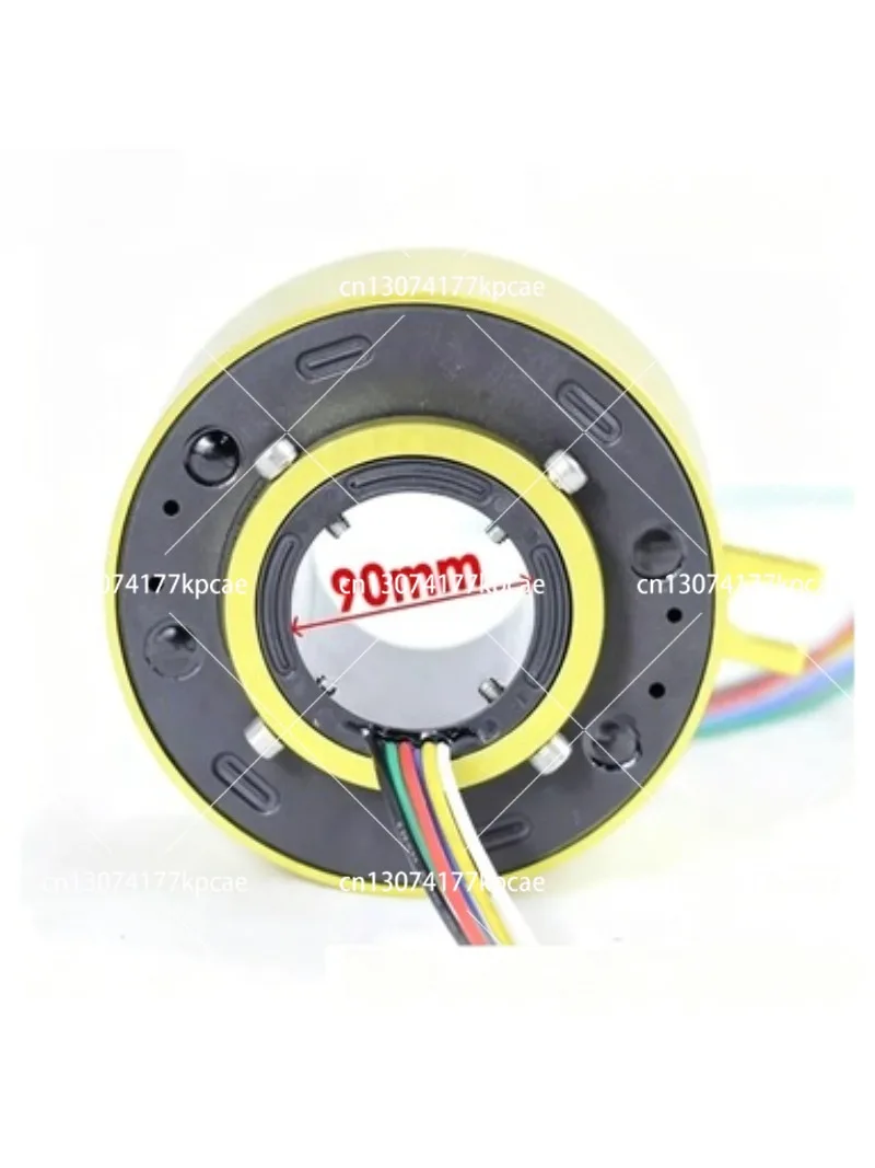 Rotary Slip Ring 185mm Outer Diameter 90-100mm Inner Hole 2-12 Wire Options Conductive Joint