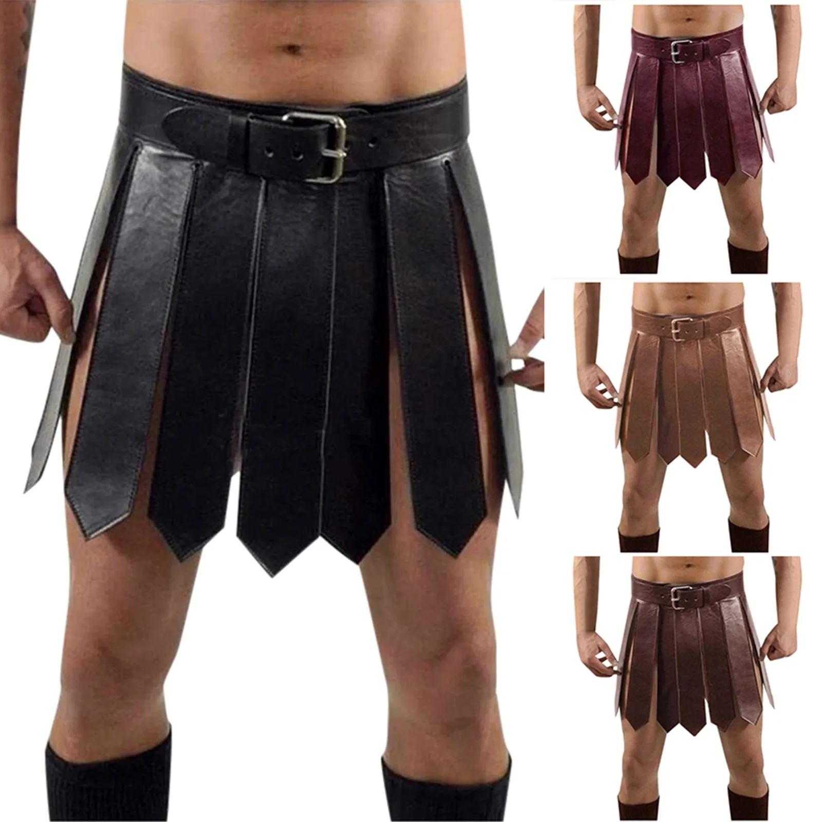 

Halloween Medieval Renaissance Roman Dress Adult Men Warrior Gladiator Cosplay Costumes Knight Halloween Carnival Party Saias