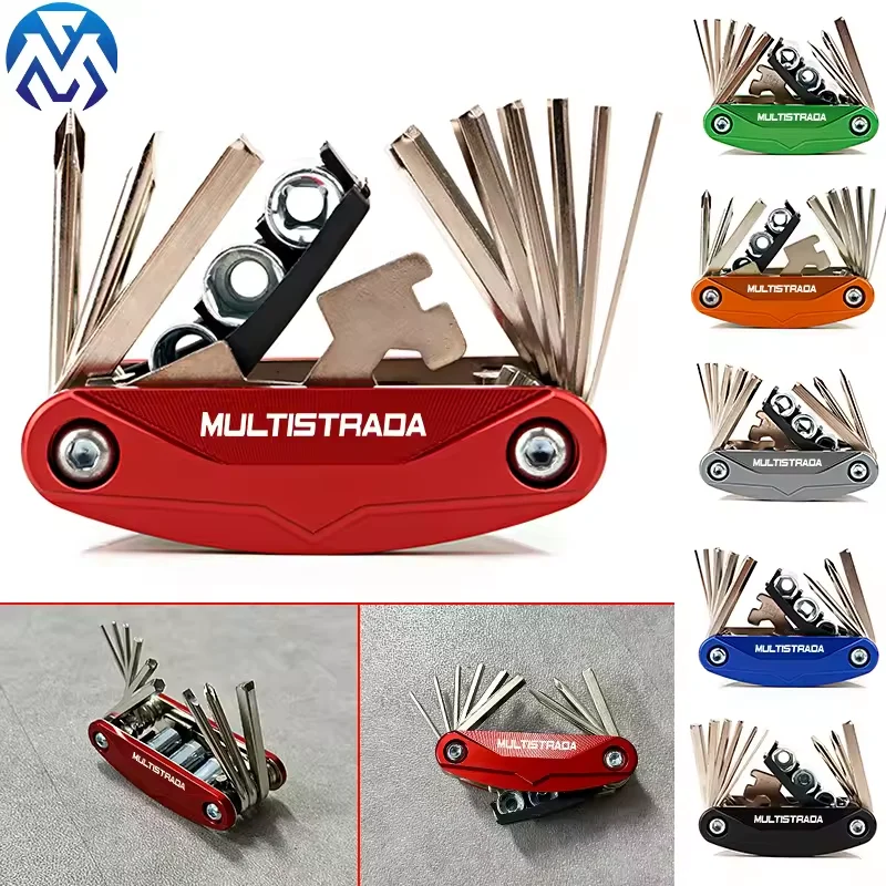 

For Ducati Multistrada 950 1100 1200 1260 1200S 1260S V4 V2 Accessories Motorcycle CNC Portable Tool Repair Screwdriver Set