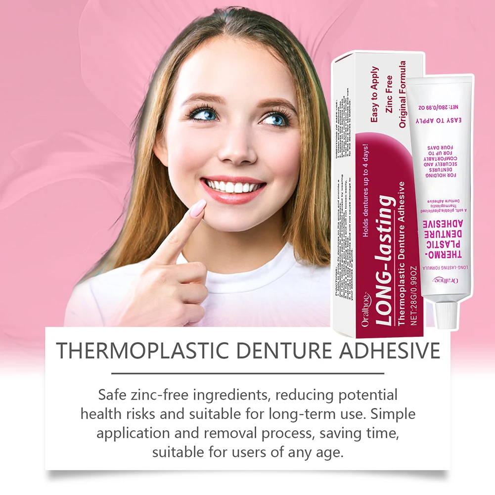 تثبيت التثبيت الطويل الطويلة للادة ، التثبيت الطويل الأمد ، يمنع تخفيف الأسنان المزيفة تحسين راحة العناية بالأسنان