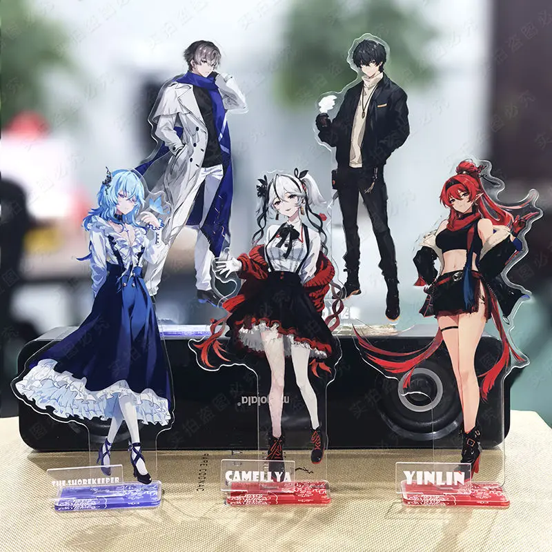 Jogo Wuthering Waves Merch Acrílico Stand Autêntico Convite de Inverno Brant Zani Phoebe Carlotta Montelli Figuras Modelo Plateor