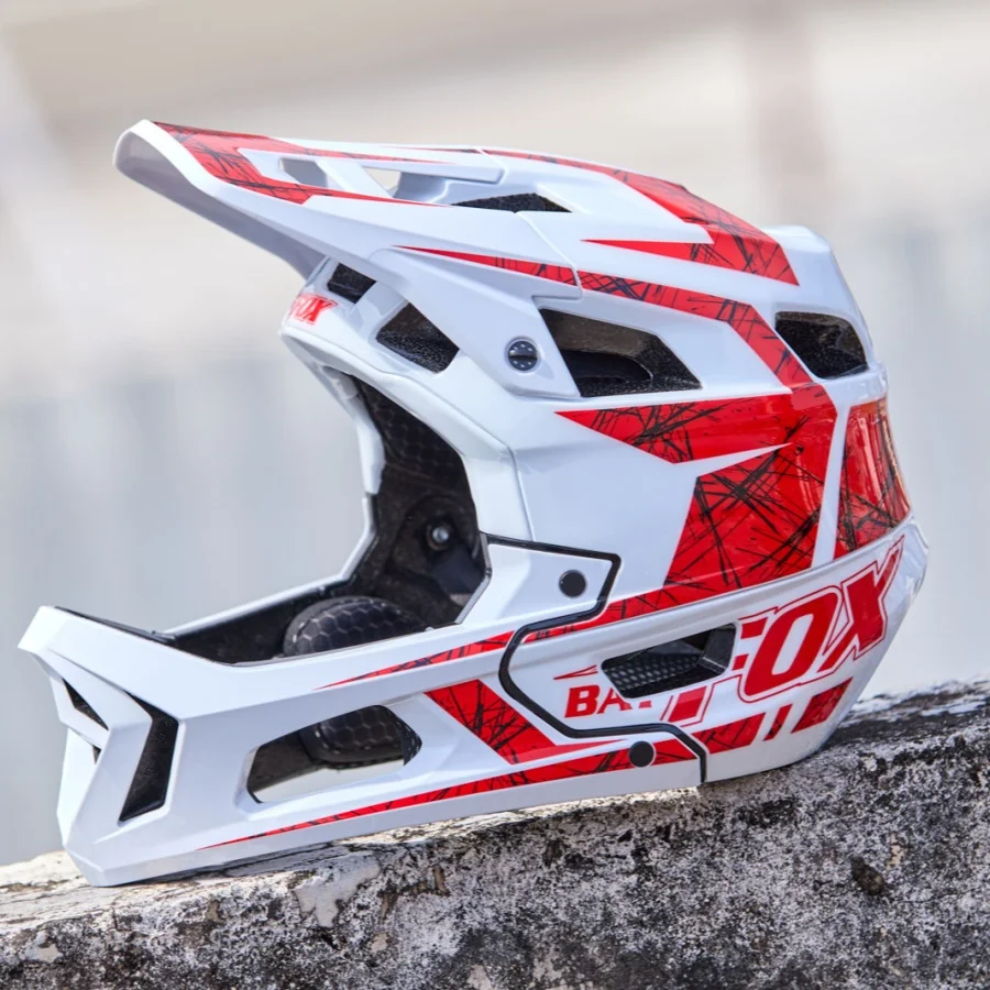 

BAT FOX Adult Full Face Helmet Downhill Mountain Bike Helmet Off Road MTB E-MTB BMX Scooter Enduro Helmet