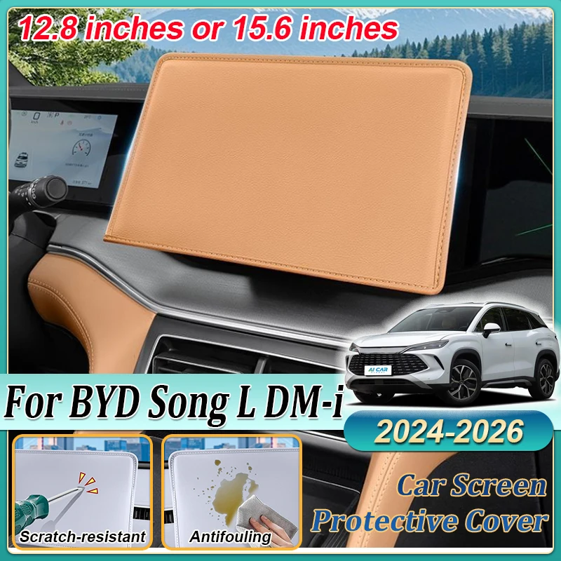 

Car Navigation Screen Protective Cover For BYD Song L DM-i Accessories 2024 2025 2026 Auto Central Control Screen Protector Hood