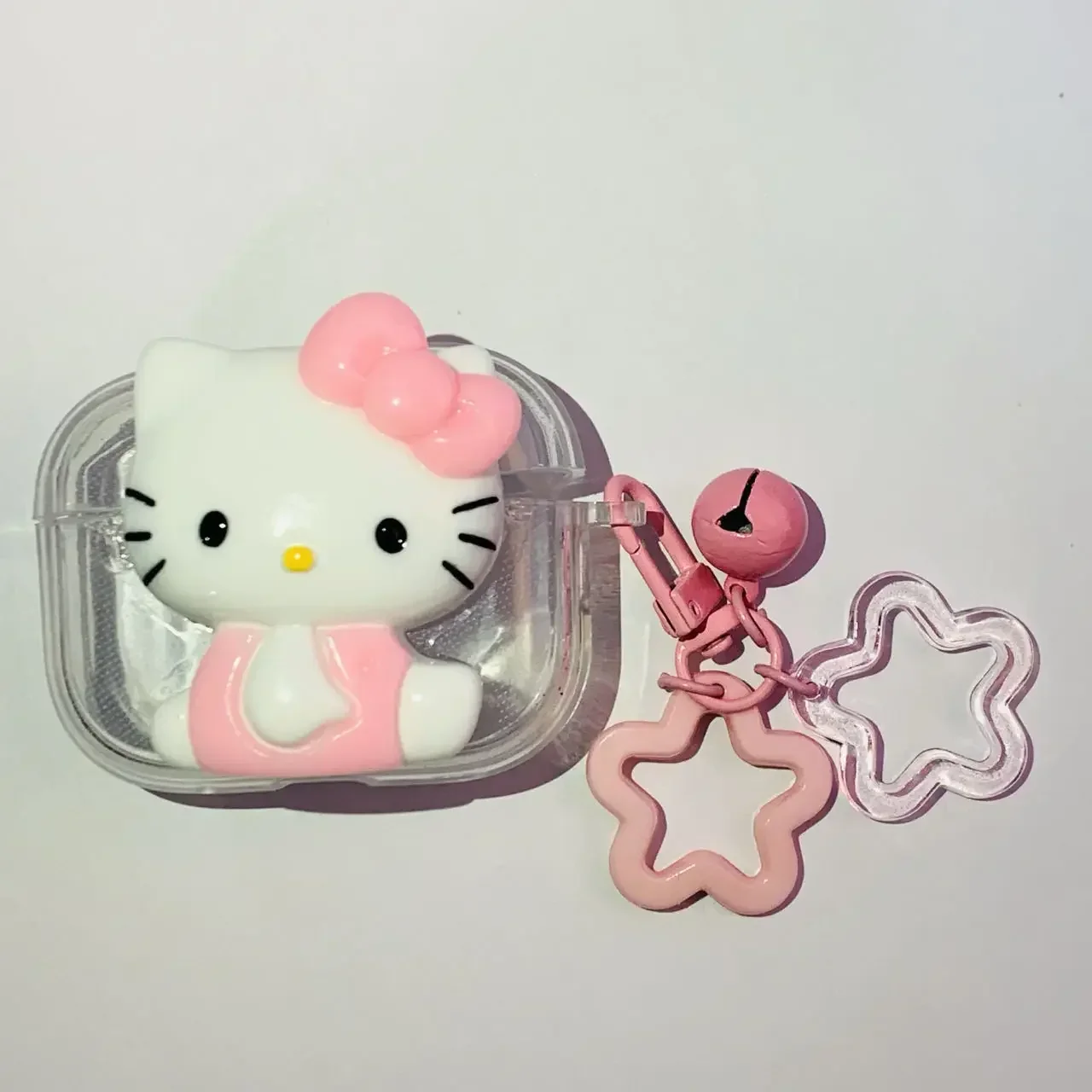 تنطبق Hello Kitty حافظة حماية airpods pro2 كرتونية من الجيل 2/3 لسماعات Apple Bluetooth حافظة شحن واقية