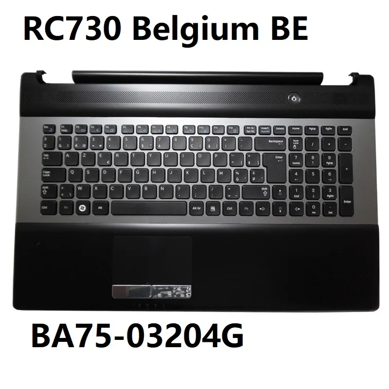 

Новый верхний корпус для ноутбука Samsung RC730 с тачпадом и динамиком, совместимый с Бельгией (BE BA75-03204G) и Францией (FR BA75-03204B), с подставкой для рук и клавиатурой.