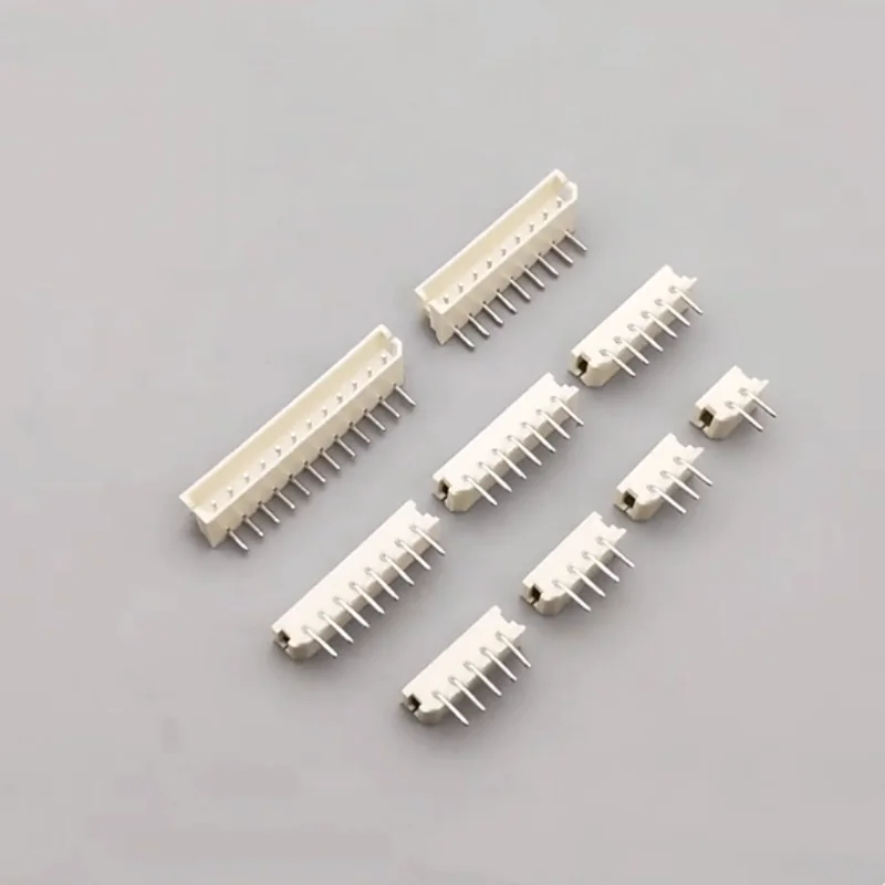 

500pcs 5264 2.54mm spacing, 90-degree curved pin, horizontal pin, beige 2P-16P connector