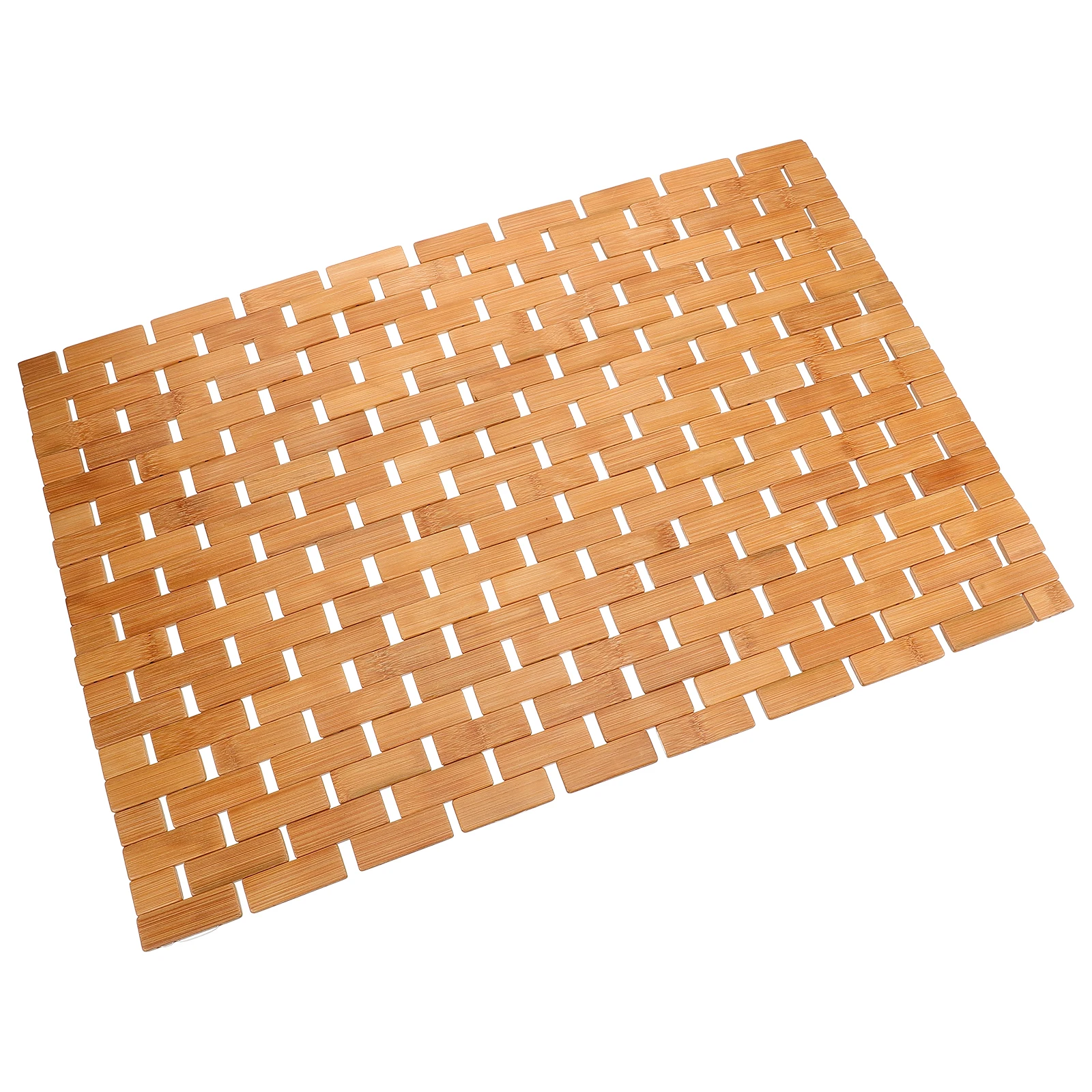 

Bamboo Floor Mat White Shower Anti Slip Bath Rug for Bathroom Tub Mats Non Slip Bathtub Mat Home Decor