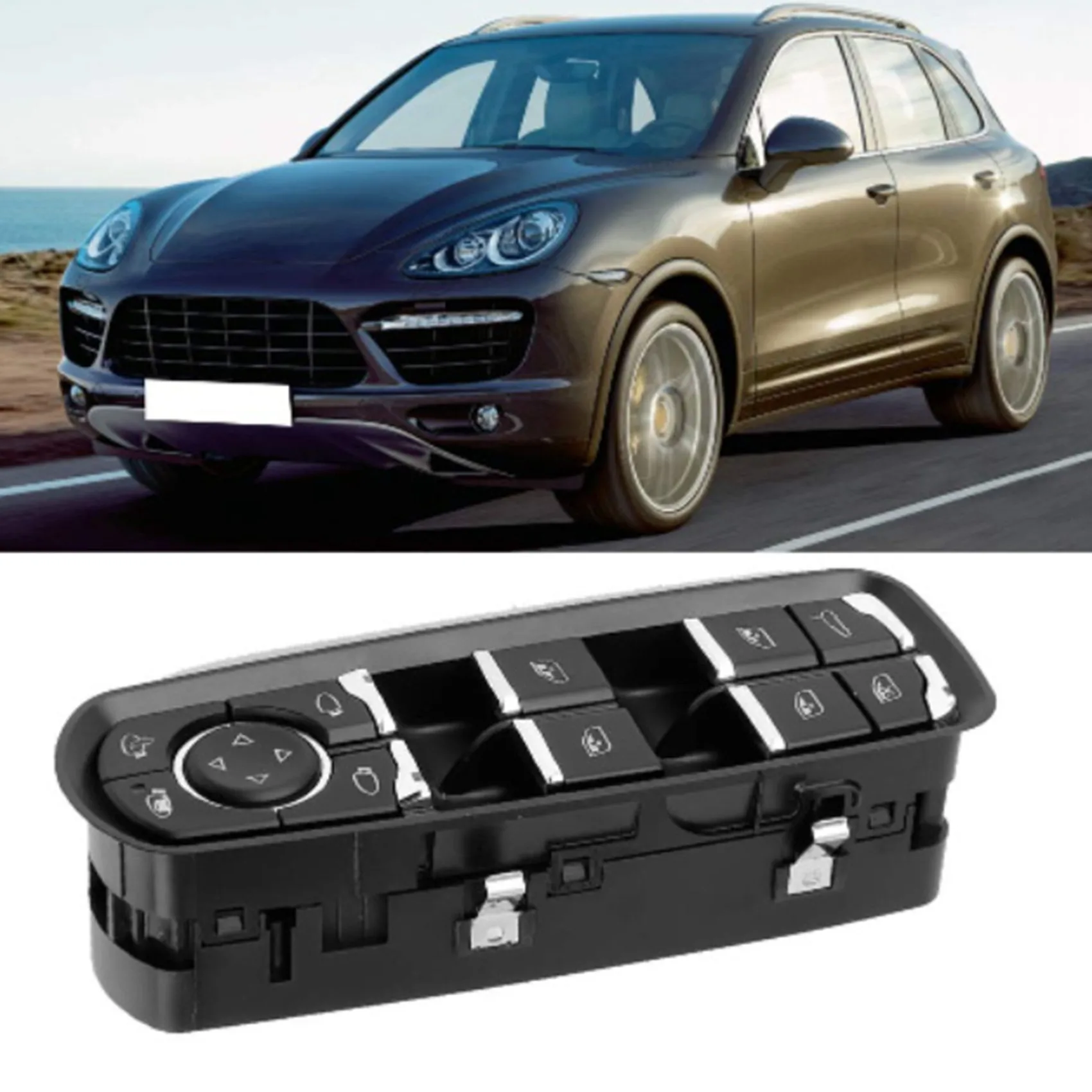 Front Left Power Window Switch Button for Cayenne Macan Panamera 7PP959858RDML 7PP959858MDML,Window Sign