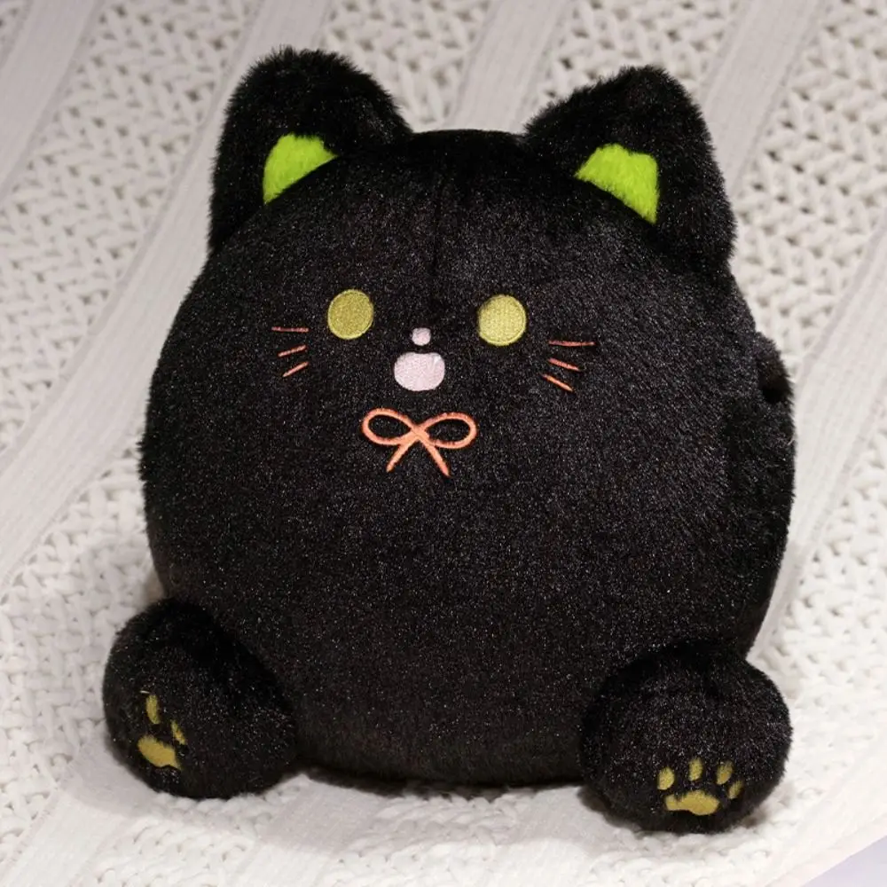 Comfort PP Cotton Calico Cat Smile Plump White Cat Pillow Funny Cartoon Black Cat Home Decor