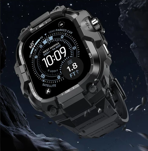 Correa + funda de Metal para Apple Watch Ultra 3 2 bandas 49mm 46mm 45mm 44mm funda de pulsera táctica correa iwatch 11 10 9 8 7 6 5 SE 3