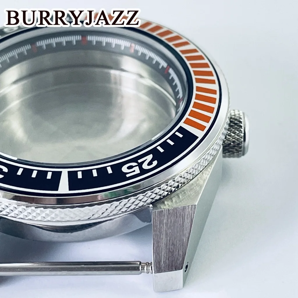 BURRYJAZZ Silver 43mm NH35 NH36 NH34 NH38 NH70 NH72 Diving Watch Modified Samurai Case Ceramic Bezel  Waterproof Sapphire Glass