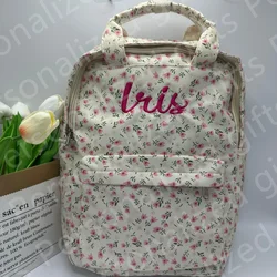 Personalized Literature and Art Small Fragmented Flower Girl Student School Bag Japanese Academy Style Versatile Backpack