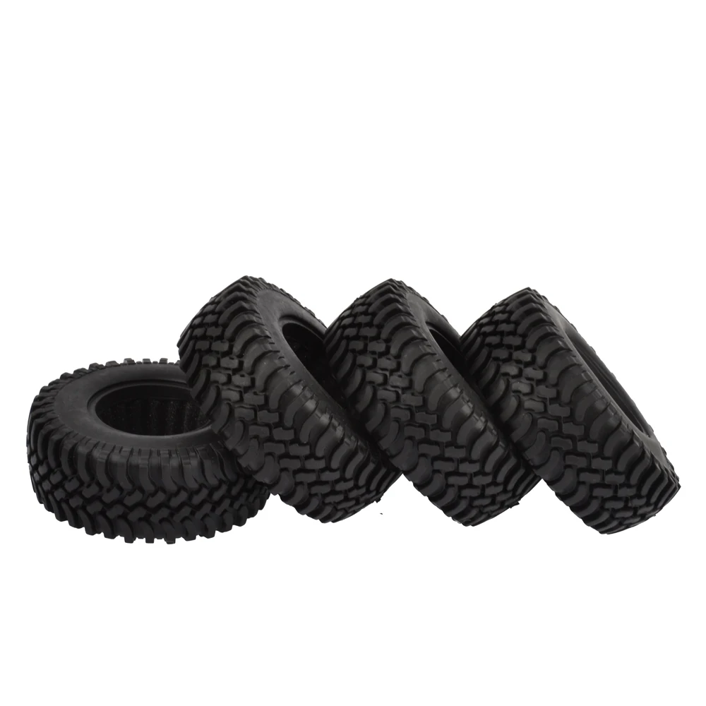 1.9 Inch 100mm RC Crawler Rock Rubber Wheels Tires W/Foam Inserts for Axial SCX10 D90 D110 Tamiya CC01 Buggy Truck