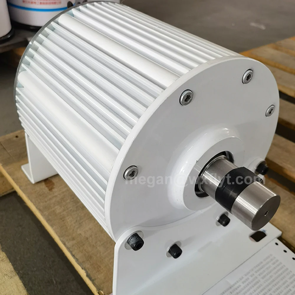 40KW 50KW 60KW منخفضة السرعة مولد المغناطيس الدائم 48 فولت-380 فولت منخفضة دورة في الدقيقة منخفضة الضوضاء PMG 3 المرحلة التيار المتناوب المولدات تستخدم لمحرك المحرك
