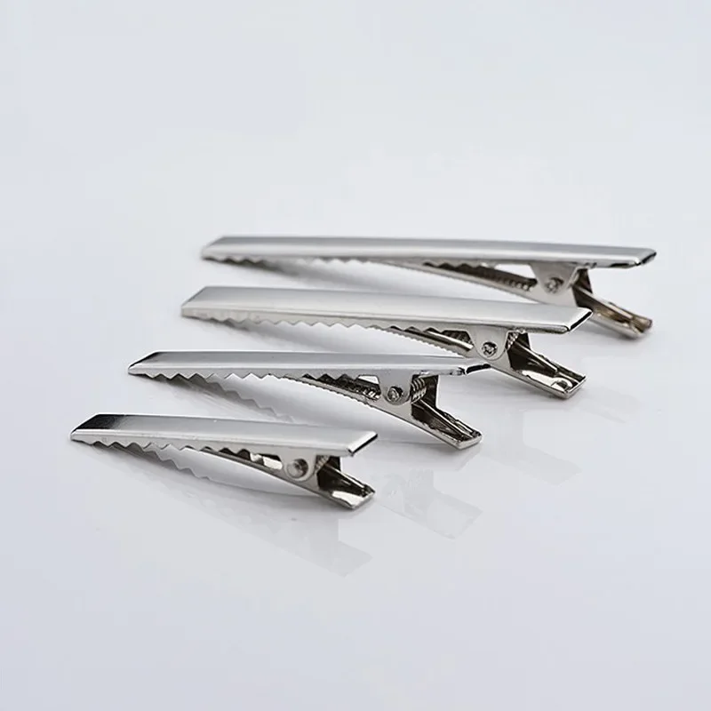 20pcs/lot Metal Crocodile Clips Cable Lead Testing Metal Alligator Clips Clamps Hair Clips Hairpins 30mm-65mm