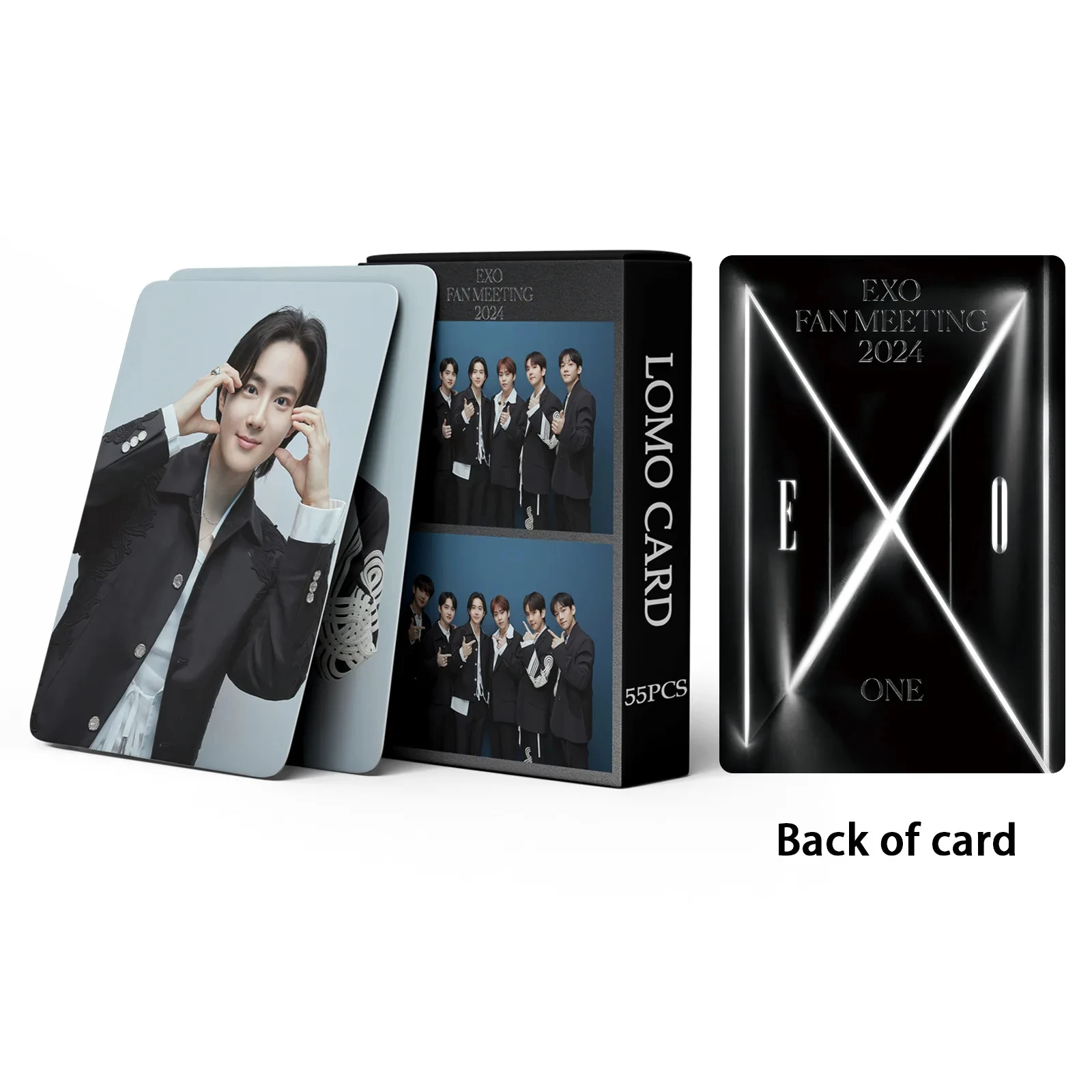 55Pcs/Set Idol SUHO KAI Baekhyun ChanYeol SeHun ChanYeol LOMO Cards New Album FAN MEETING HD Photocards Boy Group Fans Gifts