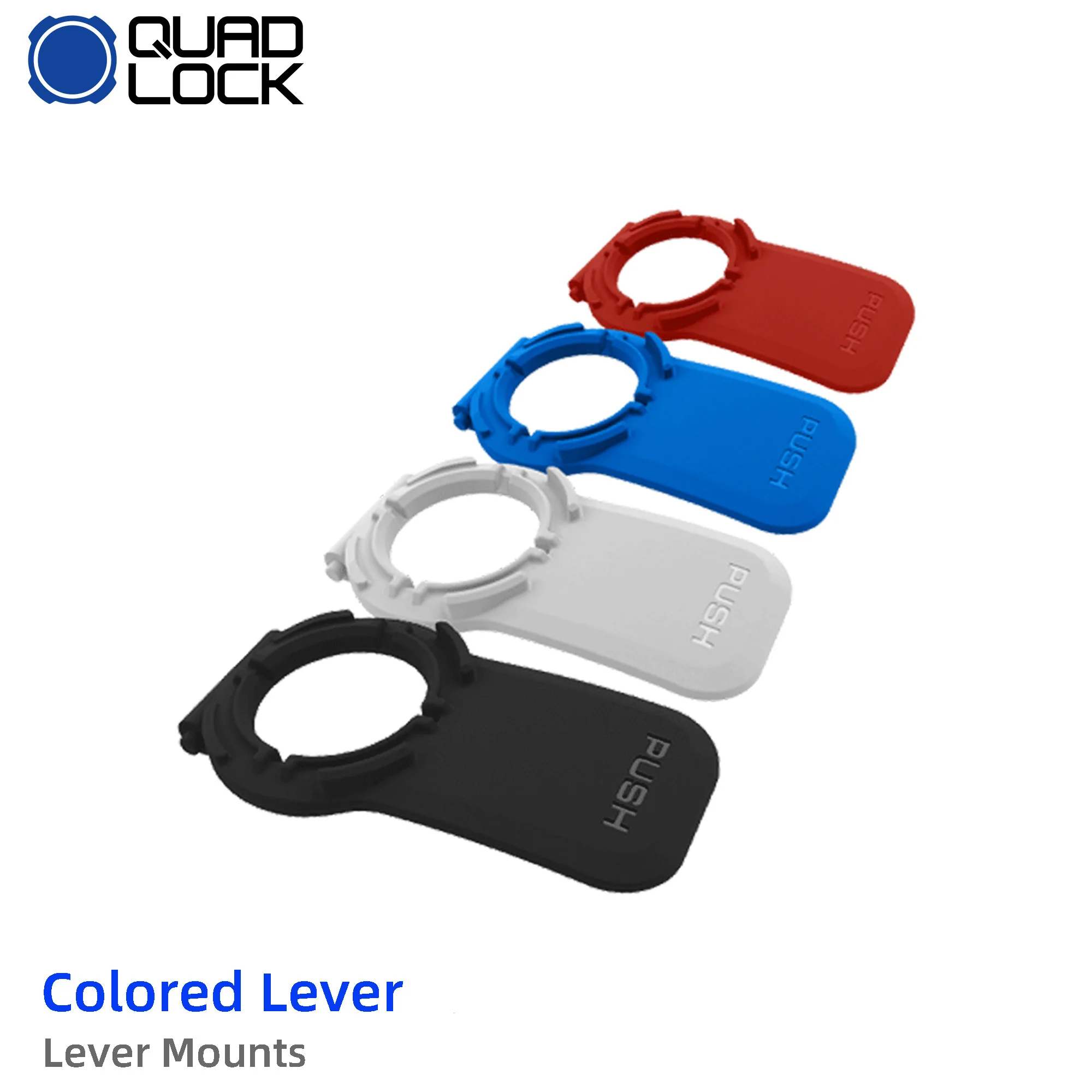 QUAD LOCK Mount Lever Mounts Different Colored Levers for Bicycle Motocycle Handlebar Stem Phone Holder