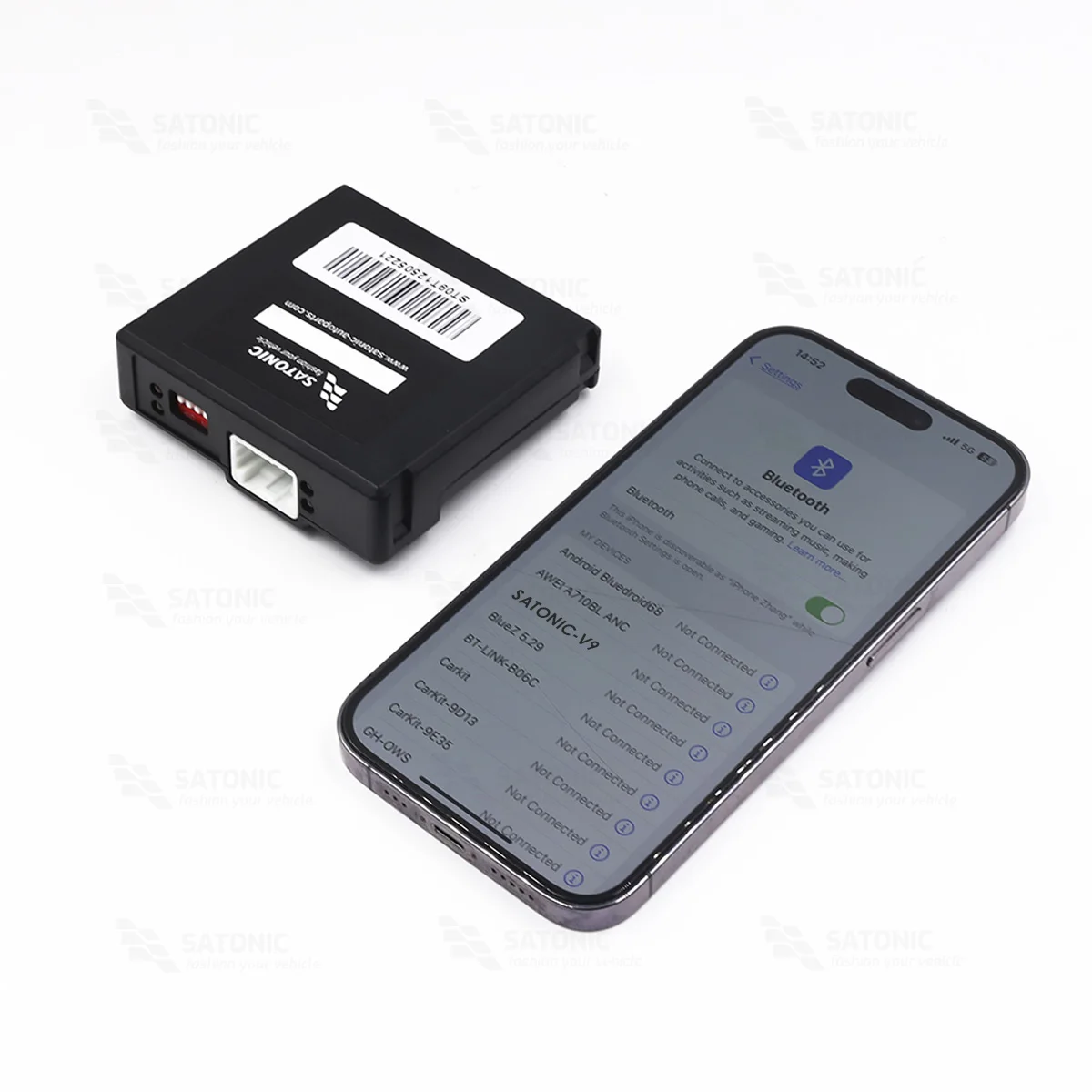 مقبض باب عرض تلقائي من SATONIC V9 لـ Tesla 2026 Model Y Model 3 Highhland مقود أوتوماتيكي لاسلكي بدون استخدام اليدين مفتوح #5