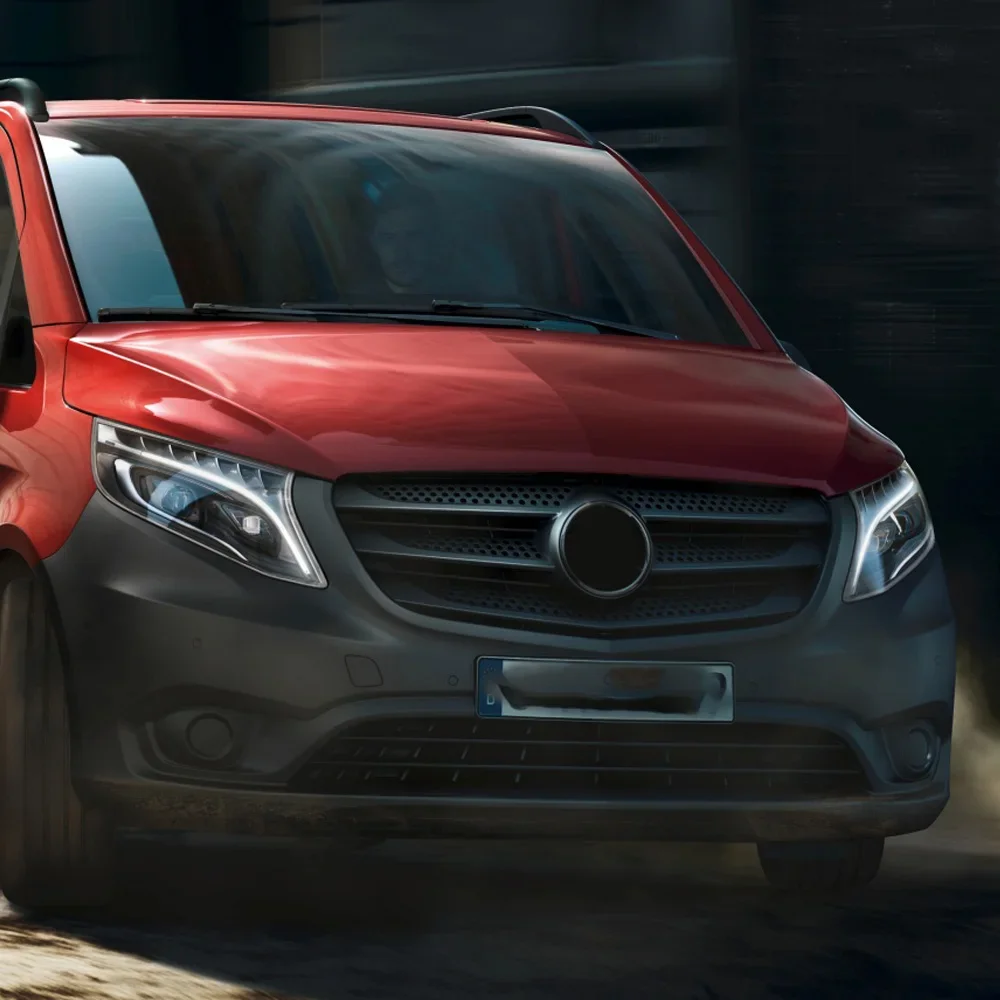 

Для Mercedes-Benz Vito W447 2016-2023 V-Class: Обновленные передние светодиодные фары с проекционными линзами, Plug and Play, аксессуары для автомобиля