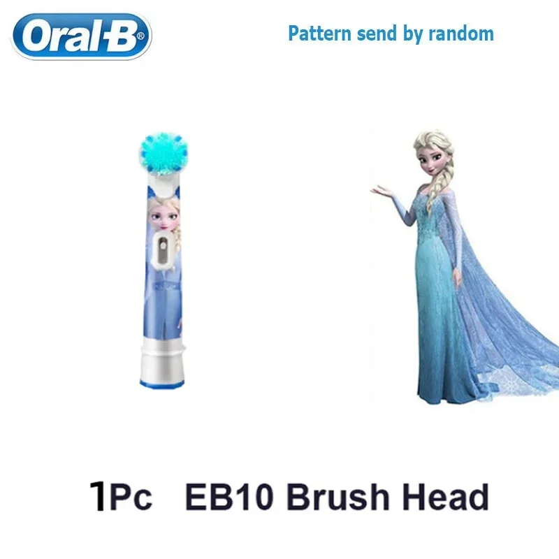 Oral B EB10 elektrische Zahnbürstenköpfe, weiche Borsten, Ersatzbürsten-Nachfüllköpfe, Zahnreinigung für Kinder, gefrorenes Spiderman-Auto