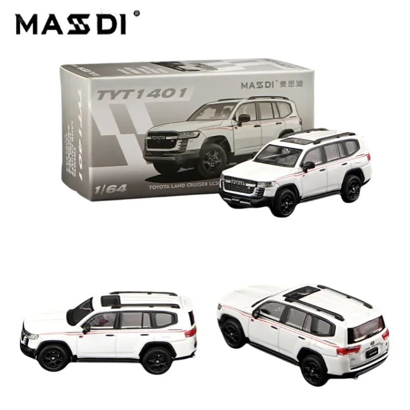 MASDI1:64 Toyota Costco Luze Land Patrol LC300 modelo de liga, coleção infantil de brinquedos decorativos, presentes de feriado para crianças