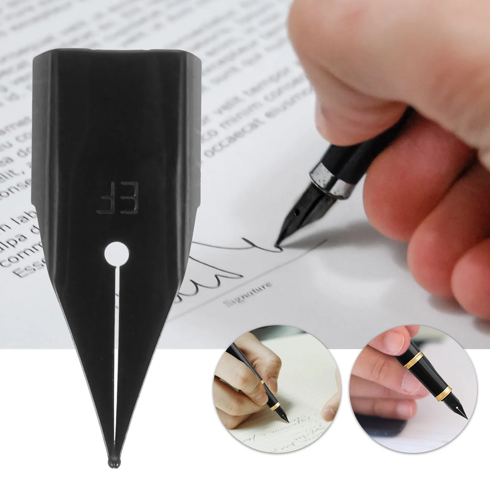 

10Pcs Fine Point Fountain Pen Nibs Reliable Writing Performance Suitable for Calligraphy Practice and Office School Use