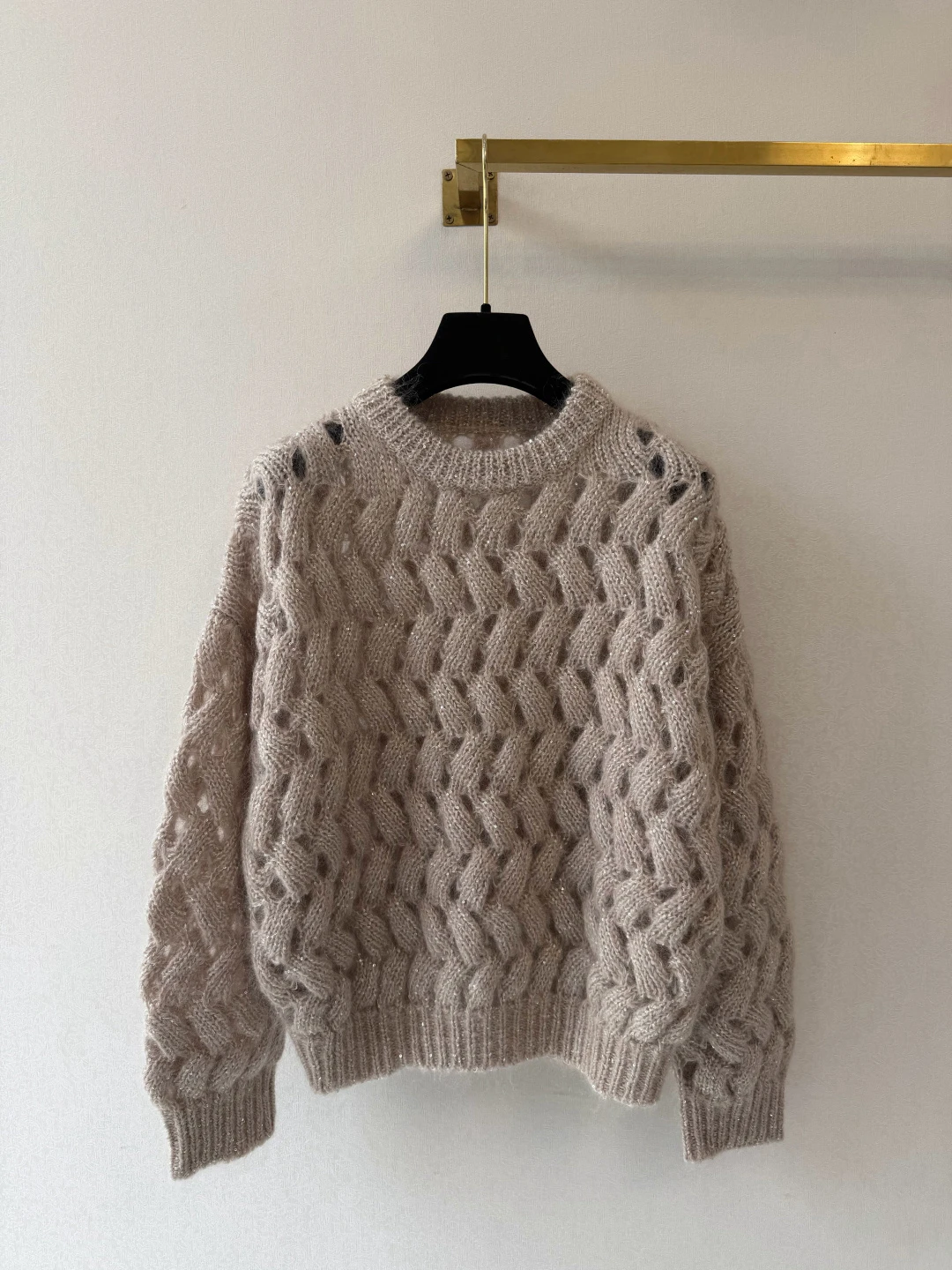 2026Women's Autumn/Winter Cut-Out Knit Crew-Neck Pullover Sweater