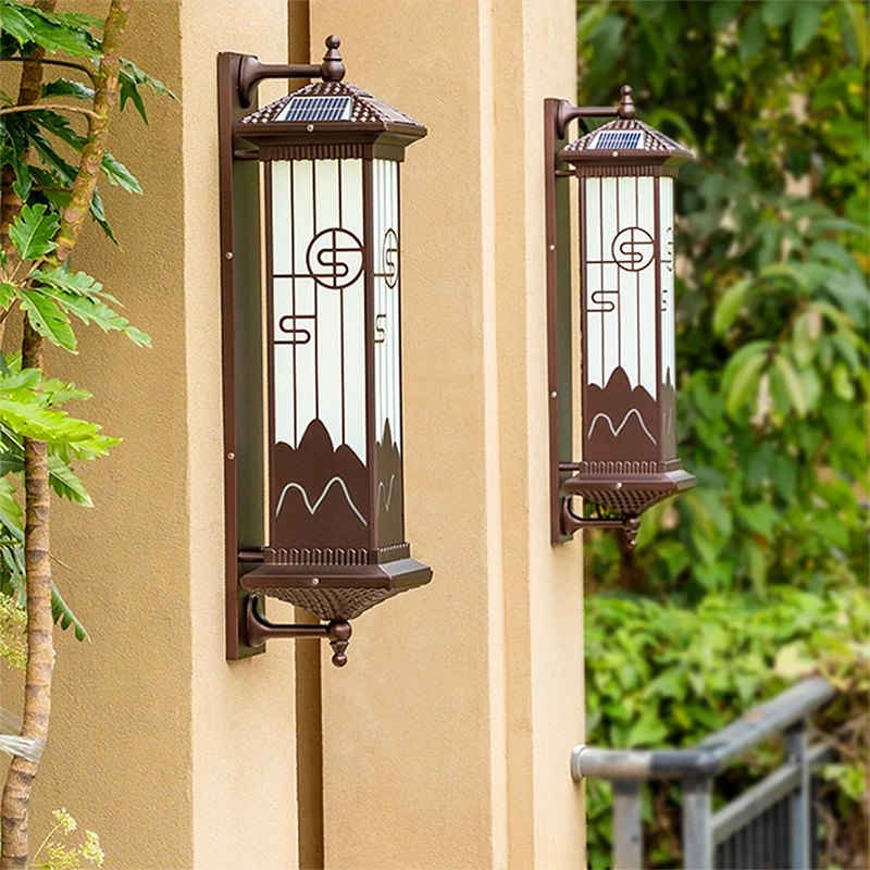 OUFULA Contemporary Solar Outdoor Wall Lamps Simplicity Waterproof Creative Balcony Hallway Courtyard Villa Gate Hotel image 4