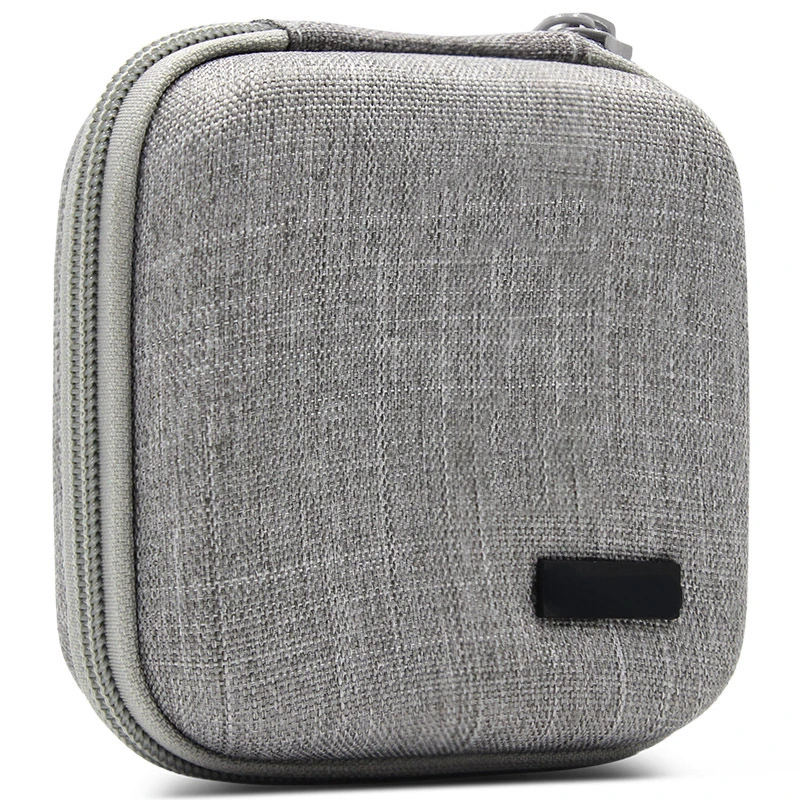 Portable Storage Bag for Power Bank Cable EVA Hard Case Earphone Phone Holder Travel Digital Accessories Storage Bag With Buckle