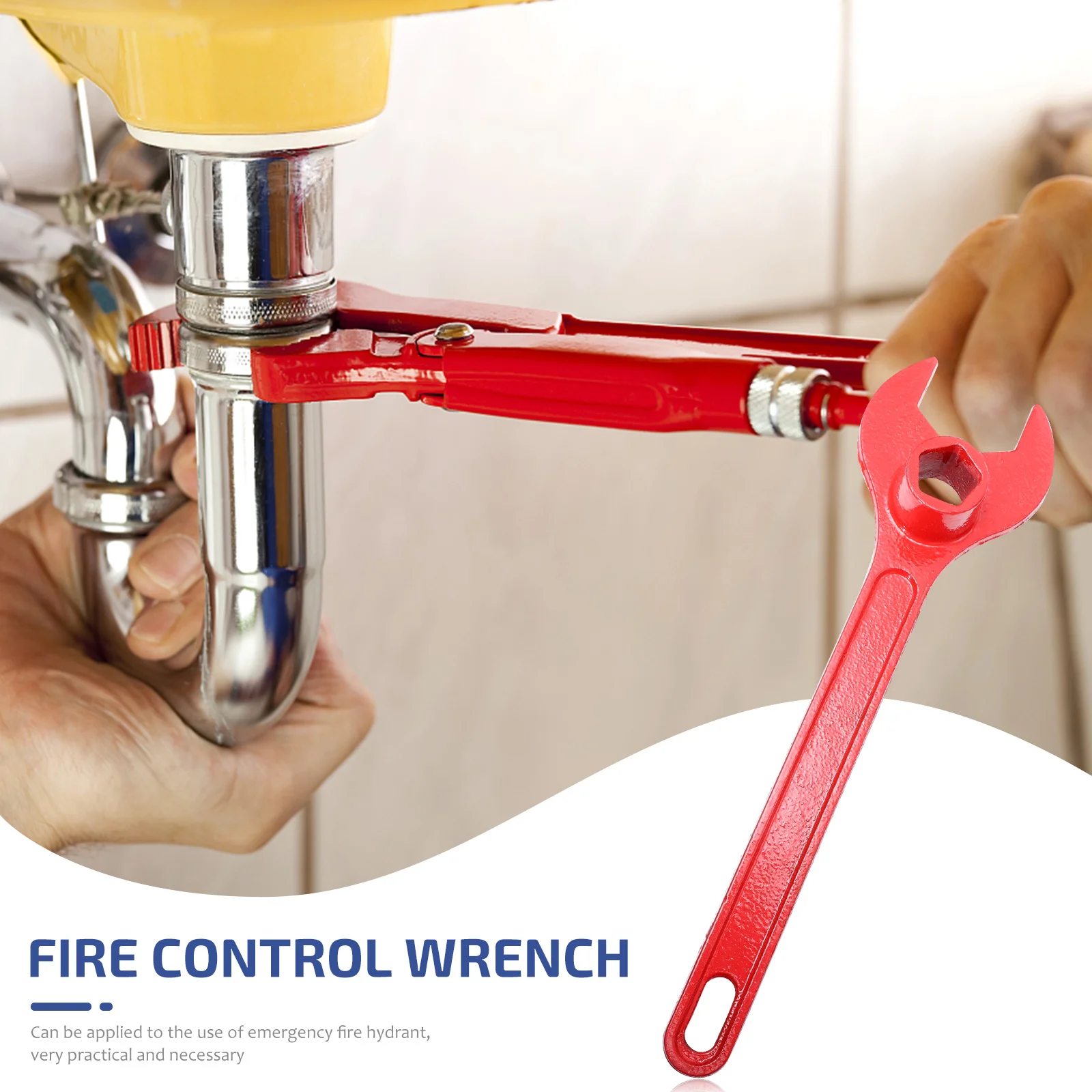 1 قطعة مفتاح ربط صنبور النار القوي براعة ممتازة موثوقة ملحقات مكافحة الحرائق مفتاح ربط عالمي آمن و