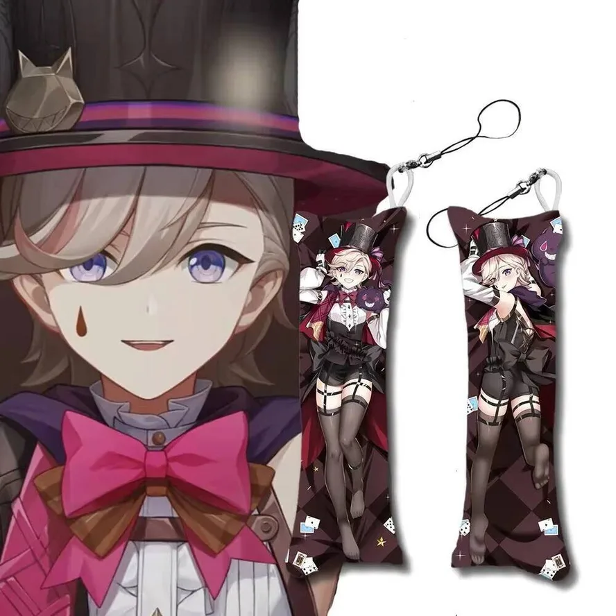 

Impact Lyney Key Genshin цепи Dakimakura брелок мультфильм аниме тело мини-подушка ACG кулон милые подарки