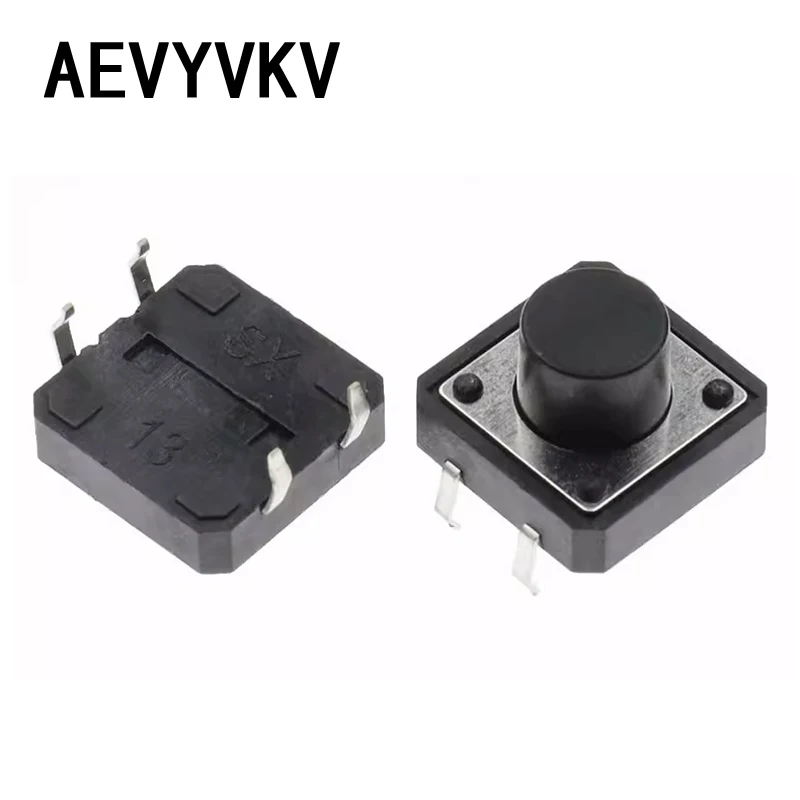 10PCS Tactile Tact Mini Push Button Switch Micro switch 12x12 12*12*4.3mm 5mm 6 7 8 9 10 11 12 13 14 15 16 mm 4Pinc tact switch