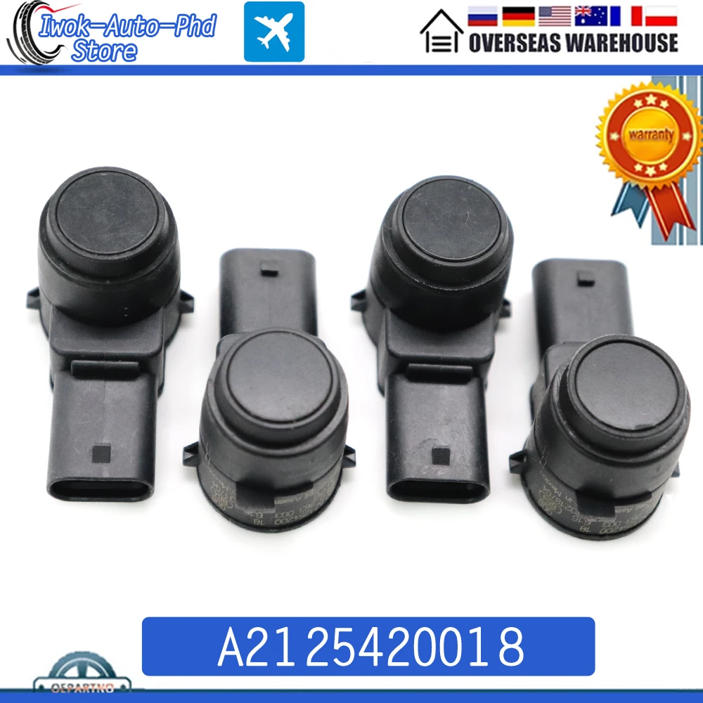 4pcs A2125420018 Car PDC Parking Sensor For Mercedes A B E S SLS VITO Class W212 W221 212 C300 E500 S400 SLK250 ML350 ML550