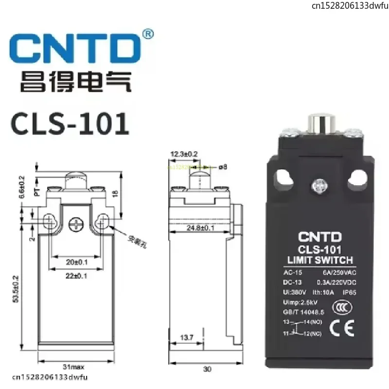 CNTD CLS Travel Limit Switch CLS-101 CLS-103 CLS-111 CLS-121 CLS-127 CLS-131 CLS-161 CLS-191 CLS-181 171 1NO1NC 10A 250V Ip65