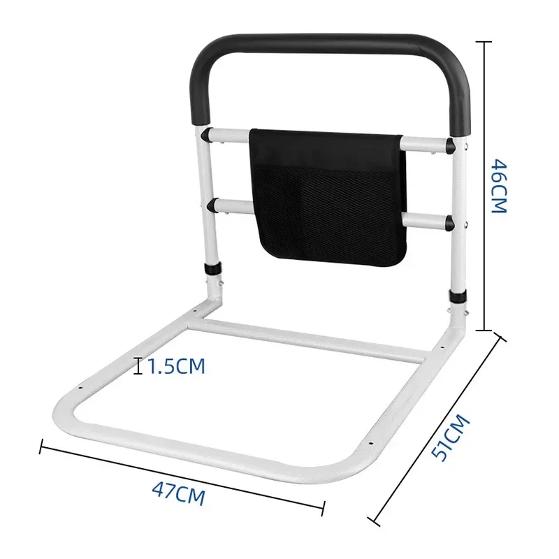 Special bed rail for the elderly. Adjustable safety height sleep aid rail. Bed rail device suitable for the elderly.