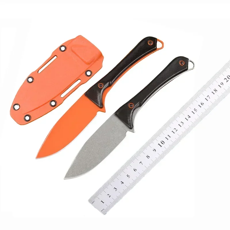 Butterfly BM15201 Straight Fixed Blade Knife S90V Blade Santoprene Handle Tactical Pocket Hunting EDC Survival Tool Knives