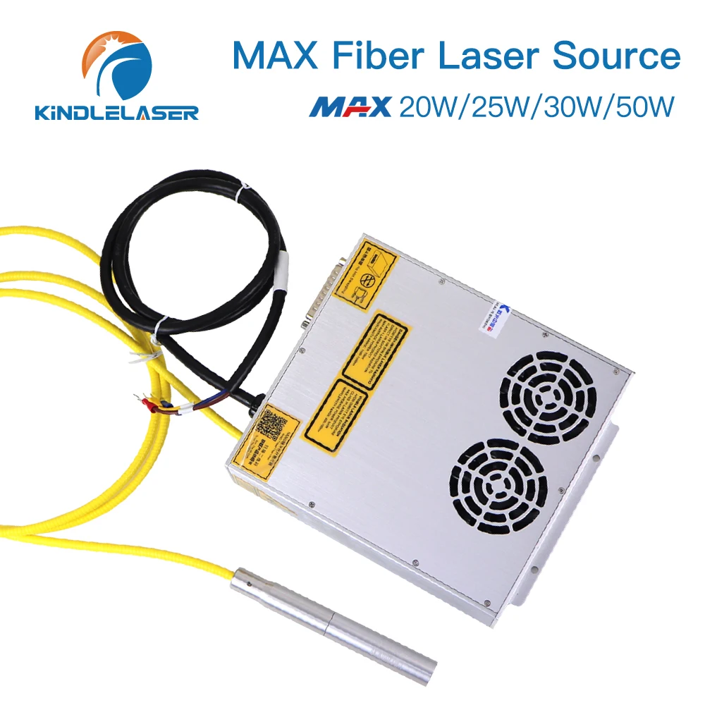 KINDLELASER Fibra Laser MAX QCS Pulse 20/50W Macchina da taglio laser Sorgente laser