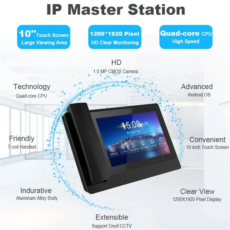 IP Master Station Office Building Intercom Management System Security Guard Room Lobby Management Security Guard Station