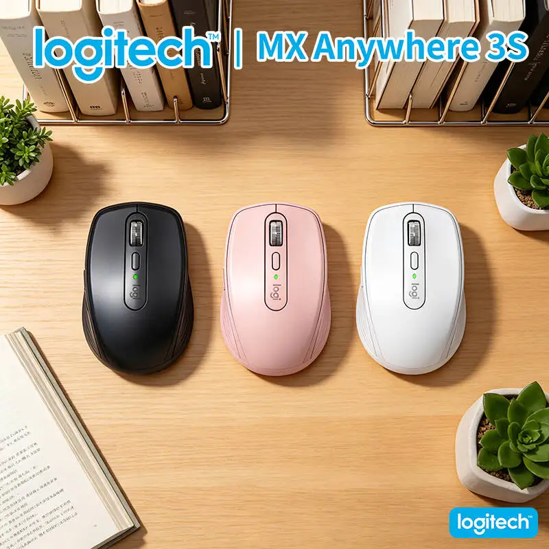 

Top-Tier Logitech MX Anywhere 3S - 8K DPI, MagSpeed Scroll, Silent Click, USB-C Fast Charge for Office & Travel