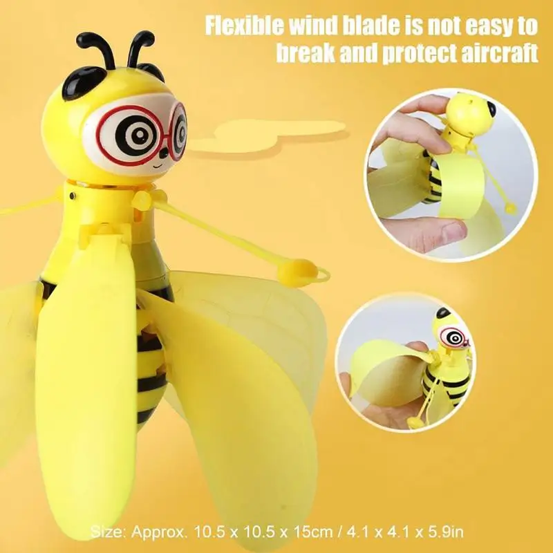 Mini Drone Induction by Hand Bee UFO Toys for Kids Bee Drones Gifts RC Helicopter Quadrocopter Drone Induction Fairy Flying Ball