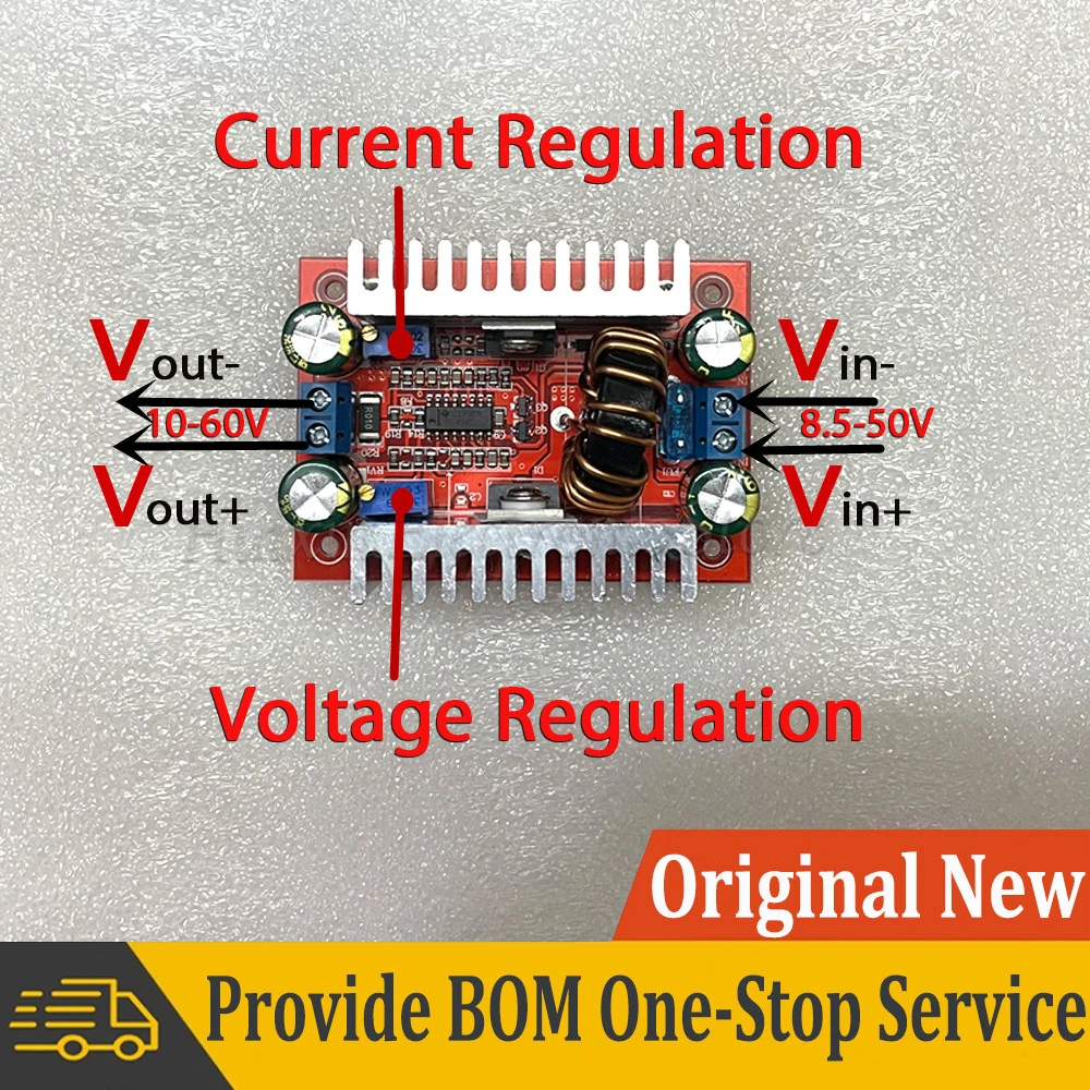 DC 400W 15A Step-up Boost Converter Constant Current Power Supply LED Driver 8.5-50V to 10-60V Voltage Charger Step Up Module