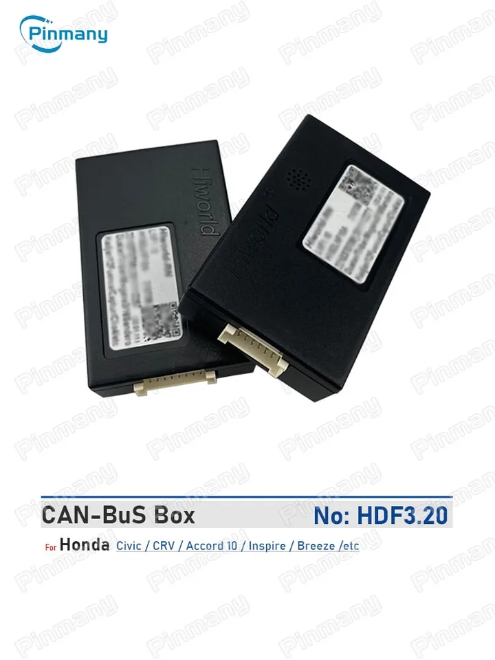 Pinmany Car Radio CAN Bus Decoder Hiworld HDF3 20-pin 16pin Black