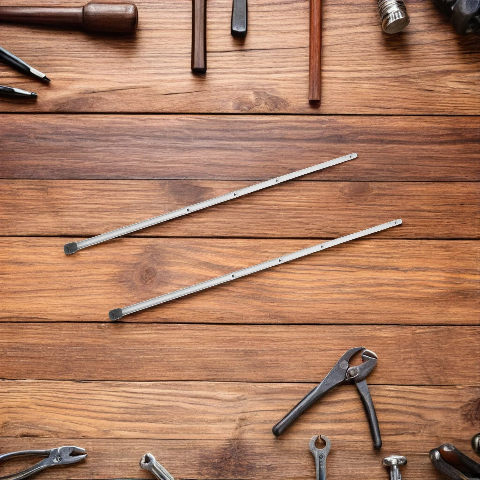 3 قطعة ملحقات طاولة كرة القدم 6 مللي متر قضبان طاولة فووسبالل المعدنية استبدال أقطاب آلة كرة القدم المتينة للمكتب المنزلي #2