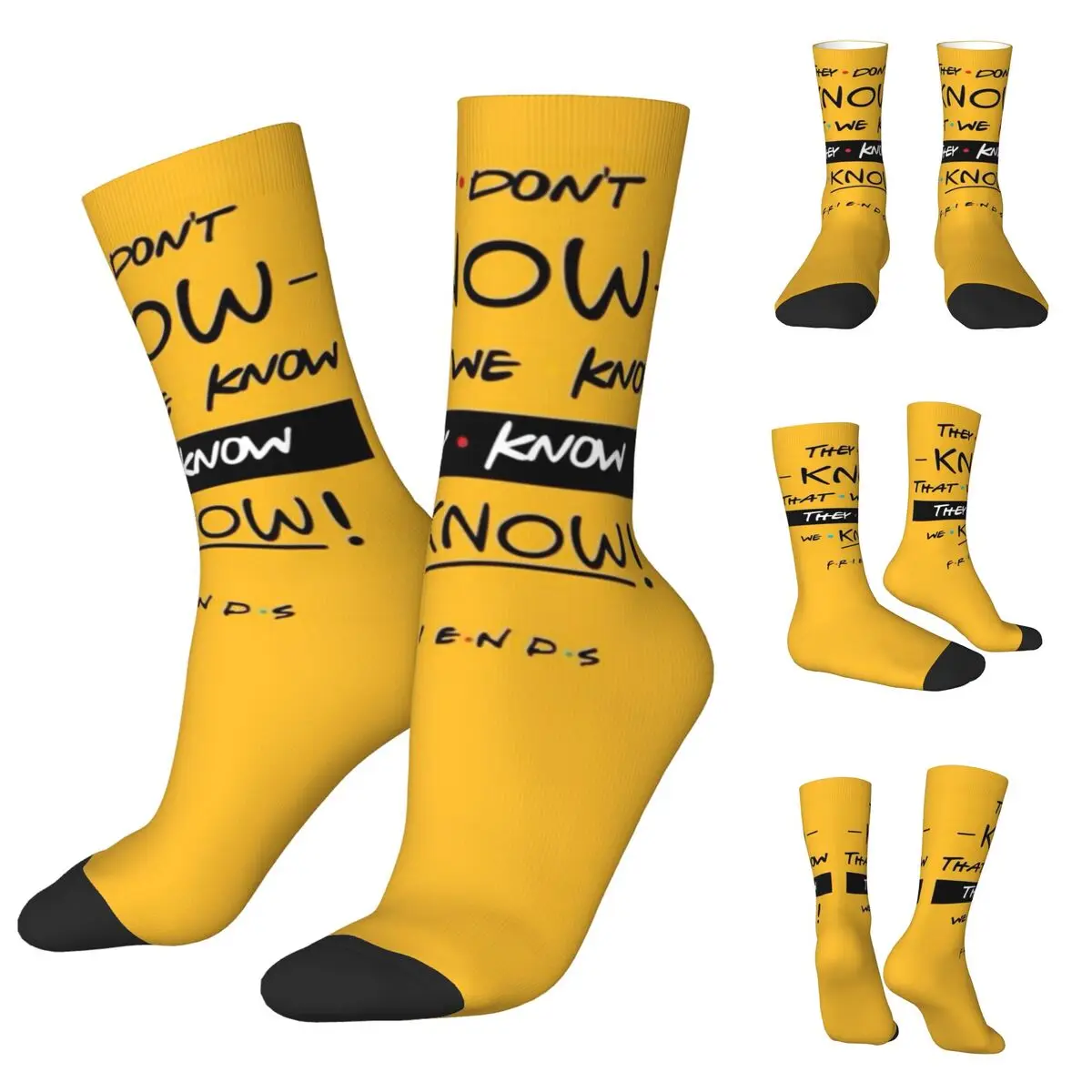 

JOEY DOESN'T SHARE FOOD TV Show Unisex Socks,Hiking 3D Print Happy Socks Street Style Crazy Sock