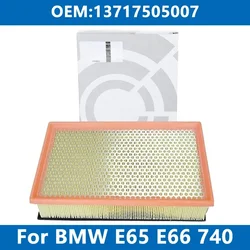 Car Air Filter Cleaner Element 13717505007 For  E65 E66 E67 730Li 735 740d 745 750 M54 N52 N62 M67 Engine High Flow Intake