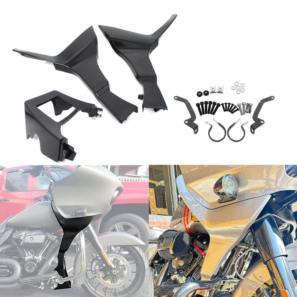 For Harley Davidson Touring Road Glide CVO FLTRX Special Limited Ultra FLTRU 2017-2022 Motorcycle Front Fairing Spoilers Cover