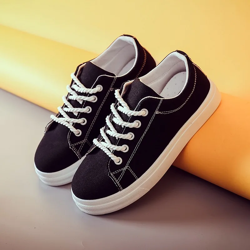 

New style fashionable and comfortable lace-up shoes casual round toe breathable wear-resistant women's shoes sports shoes