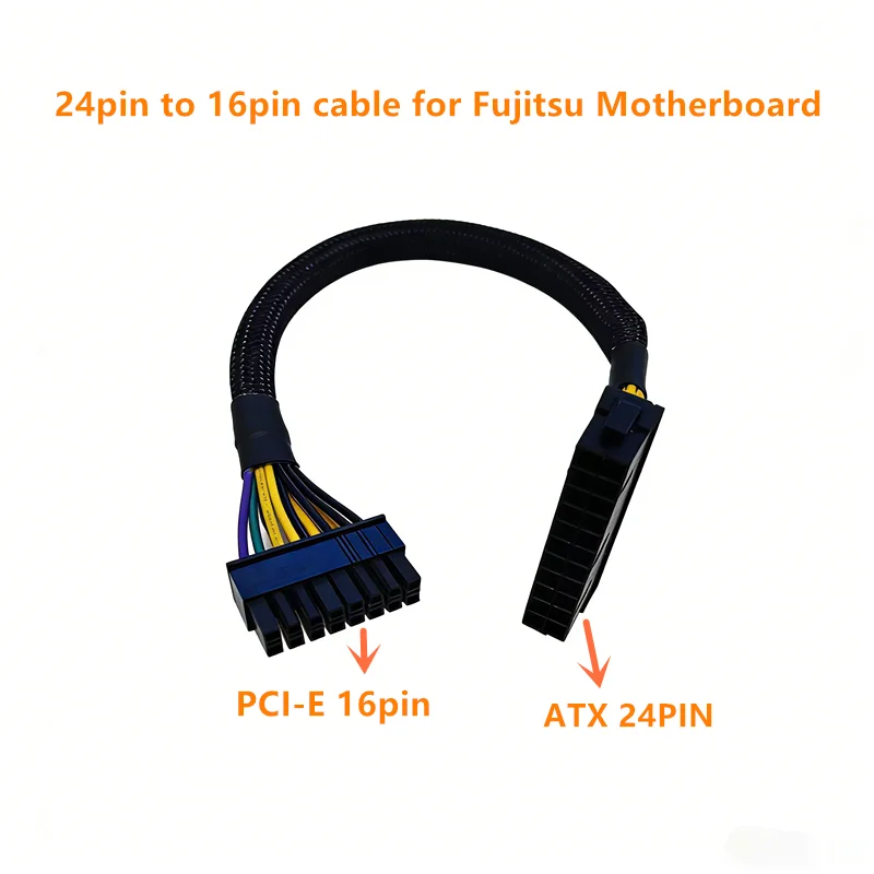 

24 Pin to 16 Pin Power Supply Adapter Cable 34.5CM for Fujitsu Motherboard